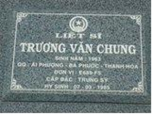 Tìm thân nhân liệt sĩ Trương Văn Chung