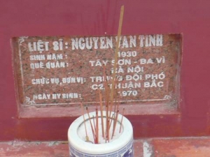 Nhắn tìm thân nhân liệt sỹ  Nguyễn Văn Tình