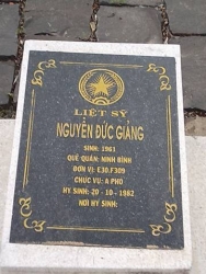 Nhắn tìm thân nhân liệt sỹ  Nguyễn Đức Giảng 
