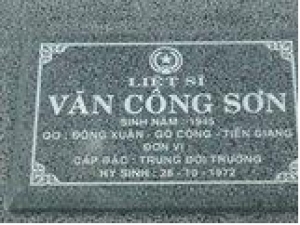 Tìm thân nhân liệt sĩ Văn Công Sơn