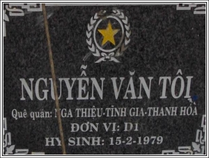 Nhắn tin tìm thân nhân liệt sĩ Nguyễn Văn Tôi