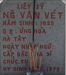 Tìm thân nhân liệt sĩ Nguyễn Văn Vét