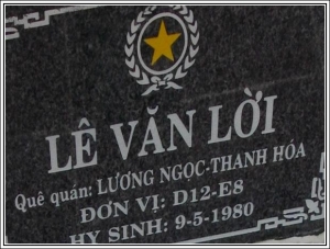 Nhắn tìm thân nhân liệt sỹ Lê Văn Lời