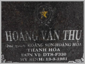 Nhắn tin tìm thân nhân liệt sĩ Hoàng Văn Thụ