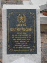 Nhắn Tìm Thân Nhân Liệt Sỹ  Nguyễn Văn Quyết
