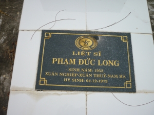 Tìm thân nhân liệt sĩ Phạm Đức Long