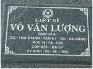 Tìm thân nhân liệt sĩ Võ Văn Lượng