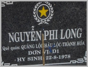 Nhắn tìm thân nhân liệt sỹ Nguyễn Phi Long