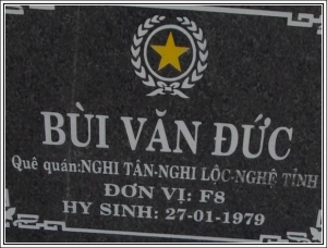 Nhắn tìm thân nhân liệt sỹ  Bùi Văn Đức
