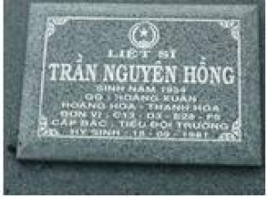 Tìm thân nhân liệt sĩ Trần Nguyên Hồng