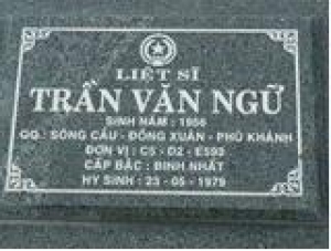 Tìm thân nhân liệt sĩ Trần Văn Ngữ
