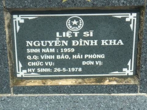 Tìm thân nhân liệt sĩ  Nguyễn Đình Kha