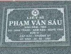 Tìm thân nhân liệt sĩ Phạm Văn Sáu