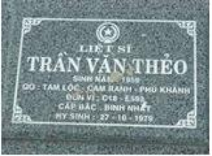 Tìm thân nhân liệt sĩ Trần Văn Thẻo