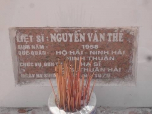 Nhắn tìm thân nhân liệt sỹ  Nguyễn Văn Thể