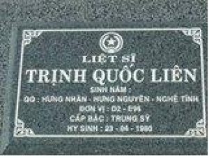 Tìm thân nhân liệt sĩ Trịnh Quốc Liên
