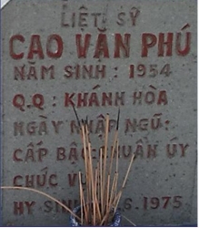 Tìm thân nhân liệt sĩ Cao Văn Phú