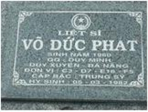 Tìm thân nhân liệt sĩ Võ Đức Phát