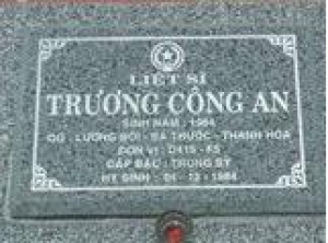 Tìm thân nhân liệt sĩ Trương Công An