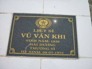 Tìm thân nhân liệt sĩ Vũ Văn Khi