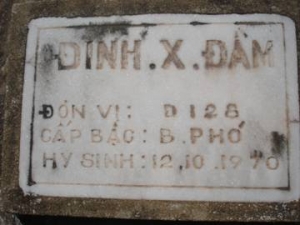  Nhắn tìm thân nhân liệt sỹ Đinh Xuân Đầm