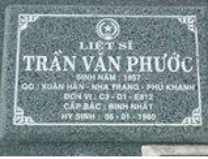 Tìm thân nhân liệt sĩ Trần Văn Phước