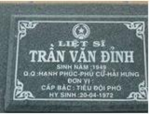 Tìm thân nhân liệt sĩ Trần Căn Đỉnh