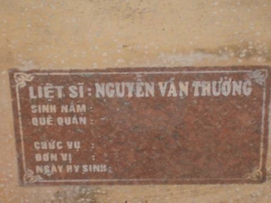 Nhắn tìm thân nhân liệt sĩ Nguyễn Văn Trường