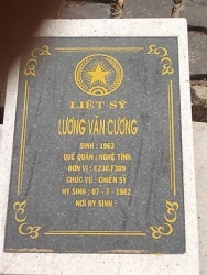 Nhắn tìm thân nhân liệt sỹ Lương Văn Cương