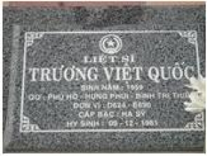 Tìm thân nhân liệt sĩ Trương Việt Quốc