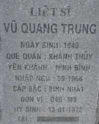 Tìm thân nhân liệt sĩ Vũ Quang Trung