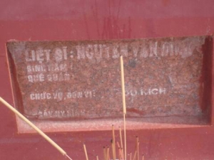 Nhắn tìm thân nhân liệt sĩ Nguyễn Văn Đỉnh