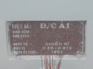 Tìm thân nhân liệt sĩ Ải