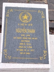 Tìm thân nhân liệt sĩ Nguyễn Thanh