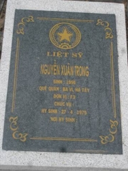 Nhắn tìm thân nhân liệt sỹ  Nguyễn Xuân Trong