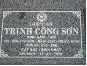 Tìm thân nhân liệt sĩ Trịnh Công Sơn