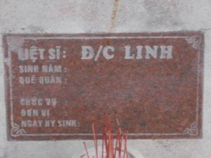 Nhắn tìm thân nhân liệt sĩ Linh