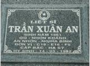 Tìm thân nhân liệt sĩ Trần Xuân An