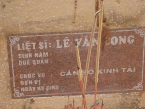 Nhắn tìm thân nhân liệt sĩ Lê Văn Long