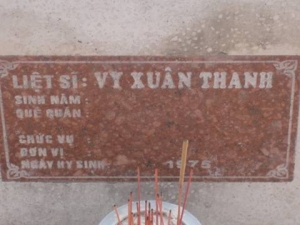 Nhắn tìm thân nhân liệt sĩ Vy Xuân Thanh