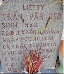 Tìm thân nhân liệt sĩ Trần Văn Deo