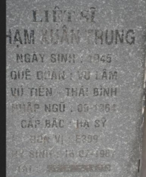 Tìm thân nhân liệt sĩ Phạm Xuân Trung
