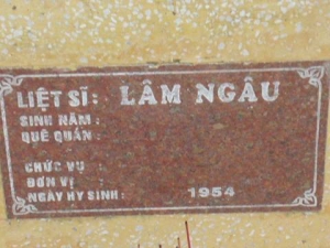 Nhắn tìm thân nhân liệt sĩ Lâm Ngâu