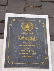  Nhắn tìm thân nhân liệt sỹ  Phạm Văn Quyết