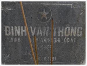 Nhắn tim thân nhân liệt sỹ Đinh Văn Thông