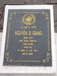 Nhắn tìm thân nhân liệt sỹ  Nguyễn Đ.Giang 