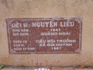 Nhắn tìm thân nhân liệt sỹ  Nguyễn Liều