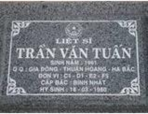 Tìm thân nhân liệt sĩ Trần Văn Tuấn