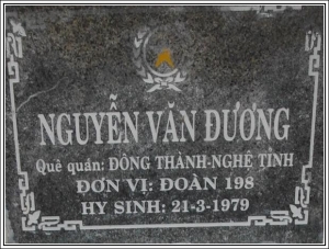 Nhắn tìm thân nhân liệt sỹ  Nguyễn Văn Dương