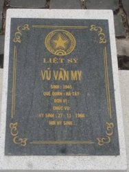 Nhắn tìm thân nhân liệt sỹ  Vũ Văn My